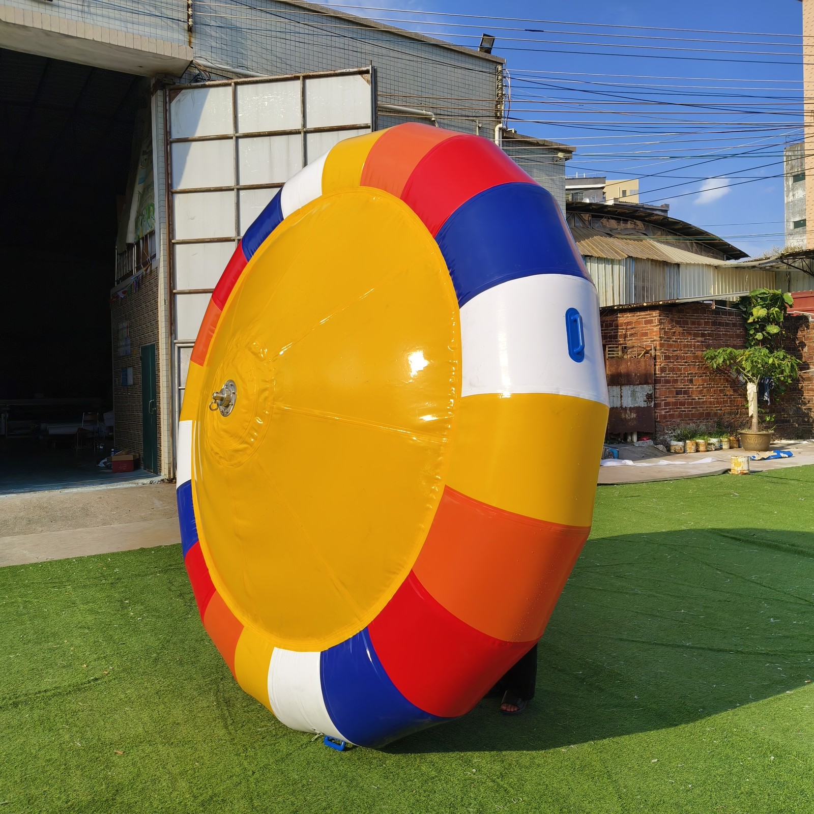 Inflatable Water Spinning Top Towable Tube 360° Rotating Disco Boat for Boats