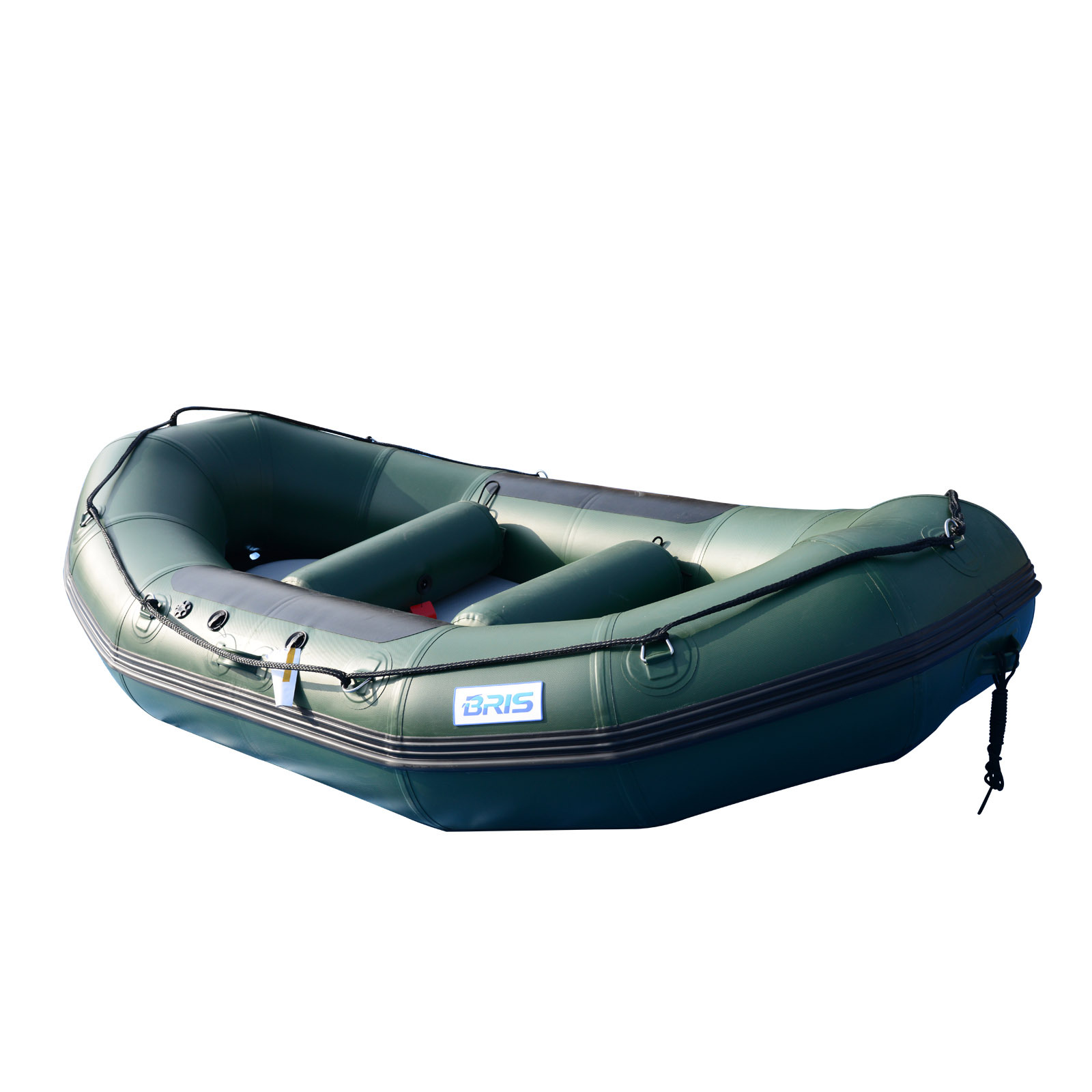 BRIS 9.8ft Inflatable White Water River Raft 2 Person Self Bailing Raft Dinghy