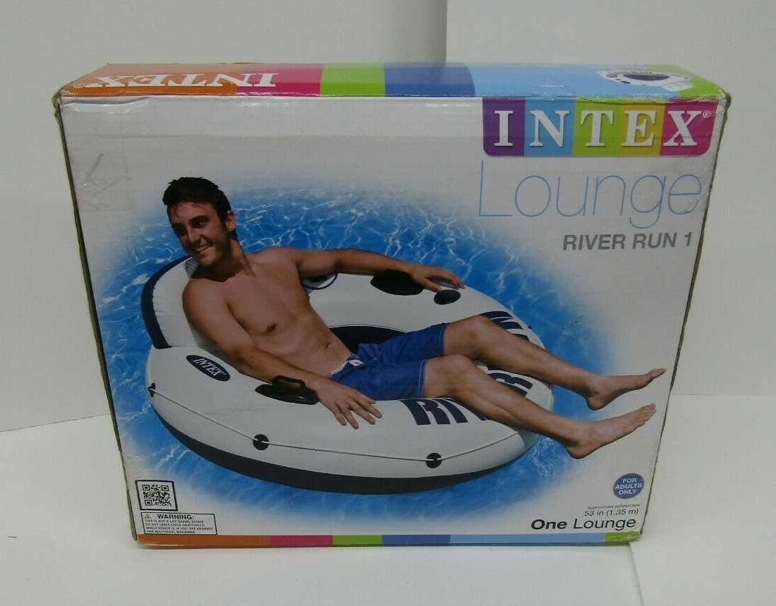Intex River Run 1 Lounge Inflatable Float Water Tube Raft Lake Pool