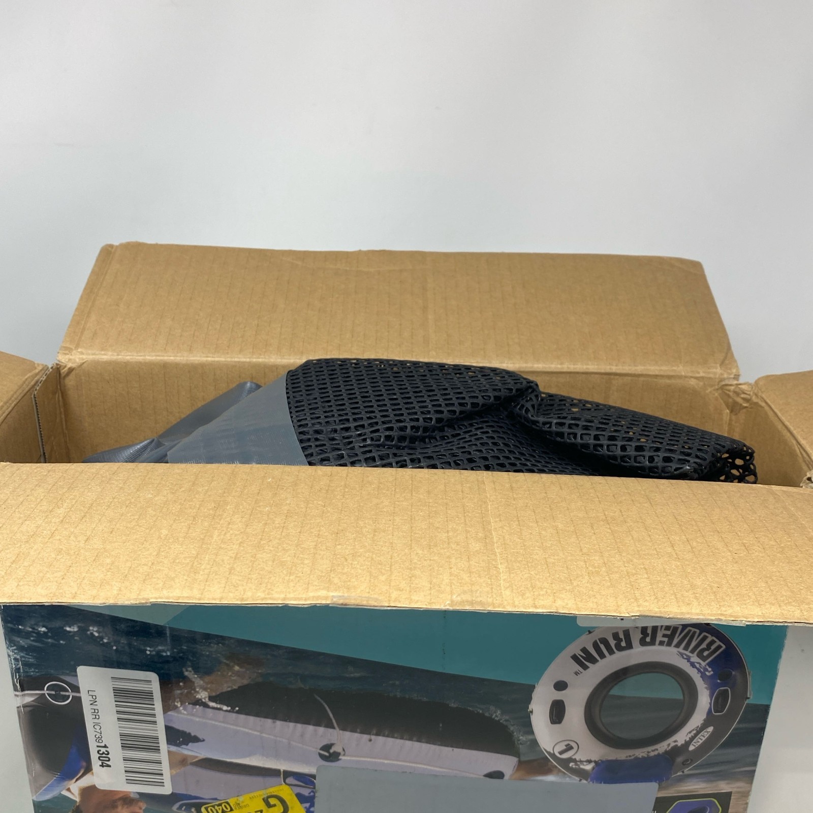 Intex River Run 1 Blue/White 53in Inflatable Tube w/ Backrest & Cups