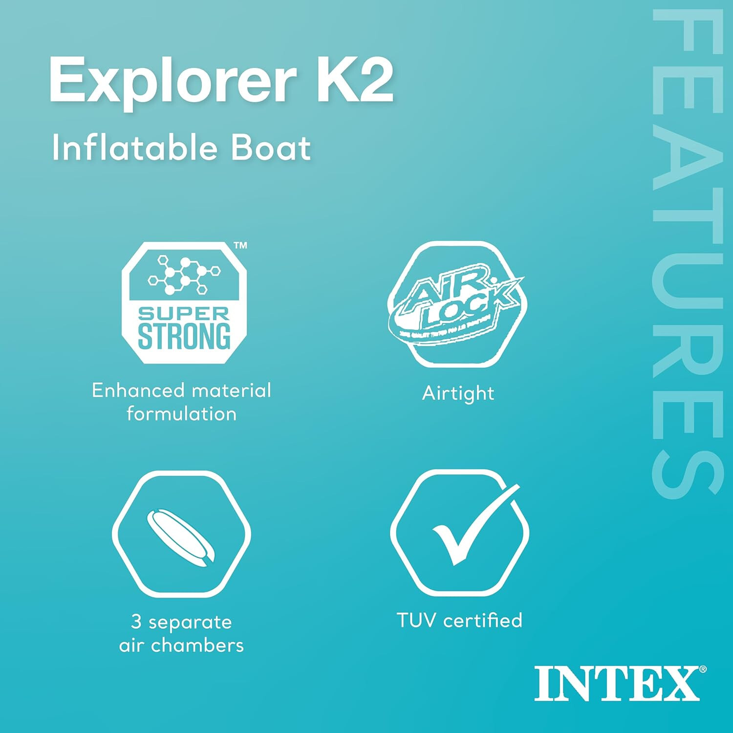 Intex Explorer K2 Inflatable Kayak – 2 Person