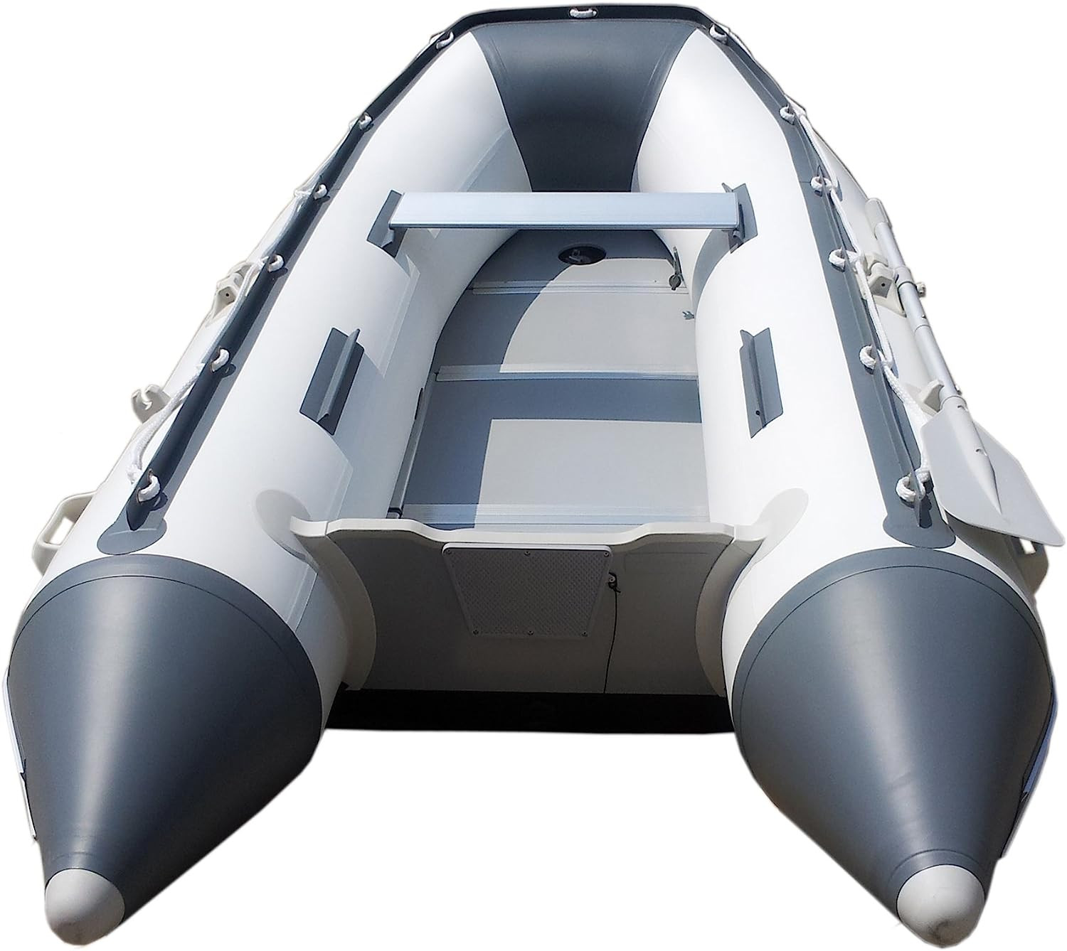 8Ft Dana Inflatable Sport Tender Dinghy Boat 3 Person 10 Horsepower White/Gray