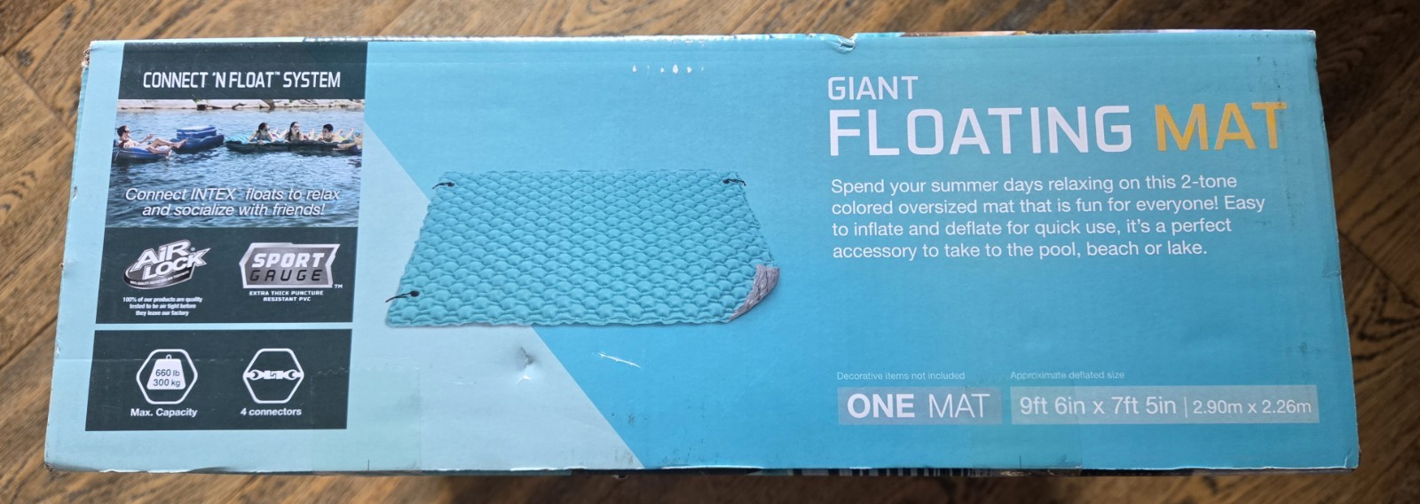 Intex – Giant Floating Mat (9.6’L x 7.5’W) – Item# 56841EP
