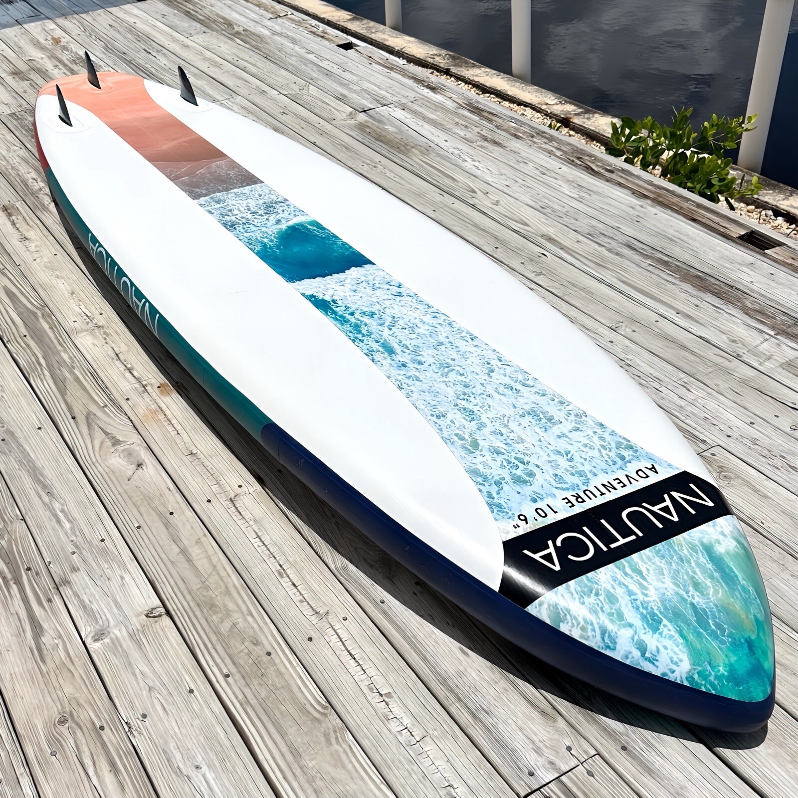 Nautica Adventure 10’6” Inflatable SUP Paddle Board | 33” Wide 325lb w/ Pump