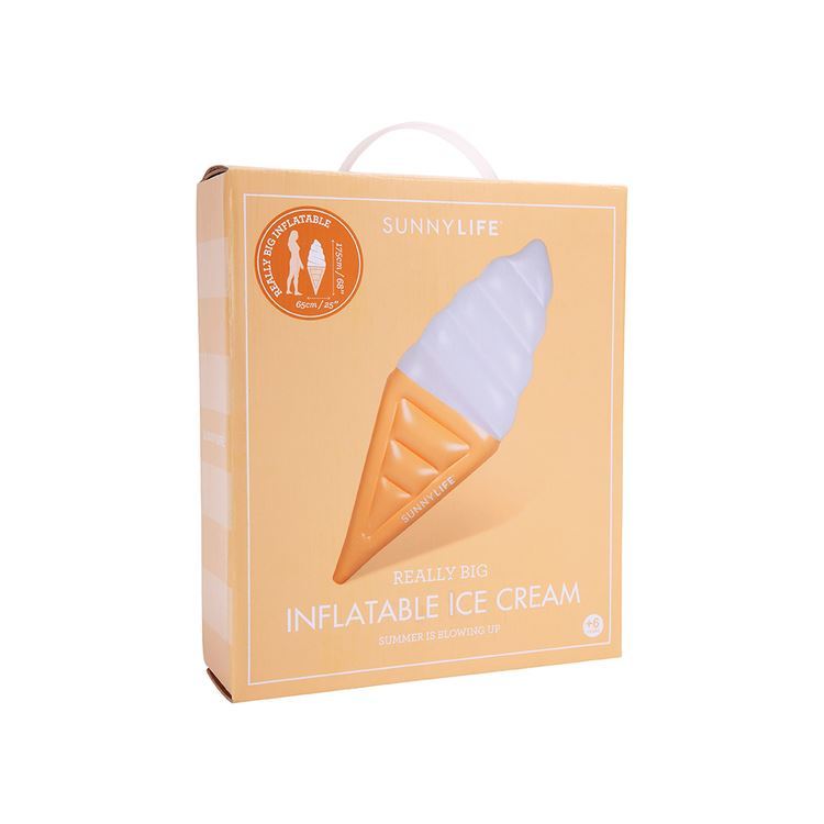 Really Big Inflatable Ice Cream Pool Float Raft Adult Size Summer By Sunnylife