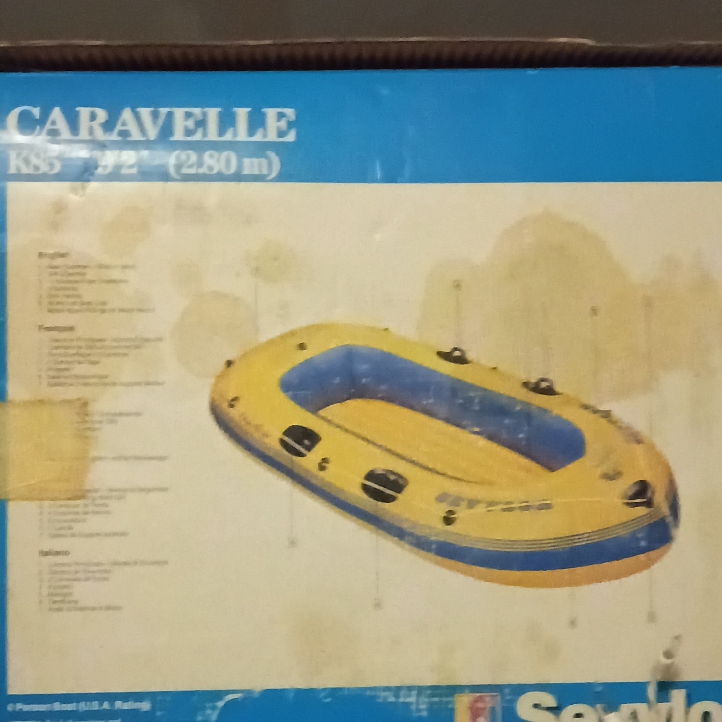 Sevylor Caravelle KS5 Inflatable Raft Boat, Model Caravelle KS5, MPN KS5