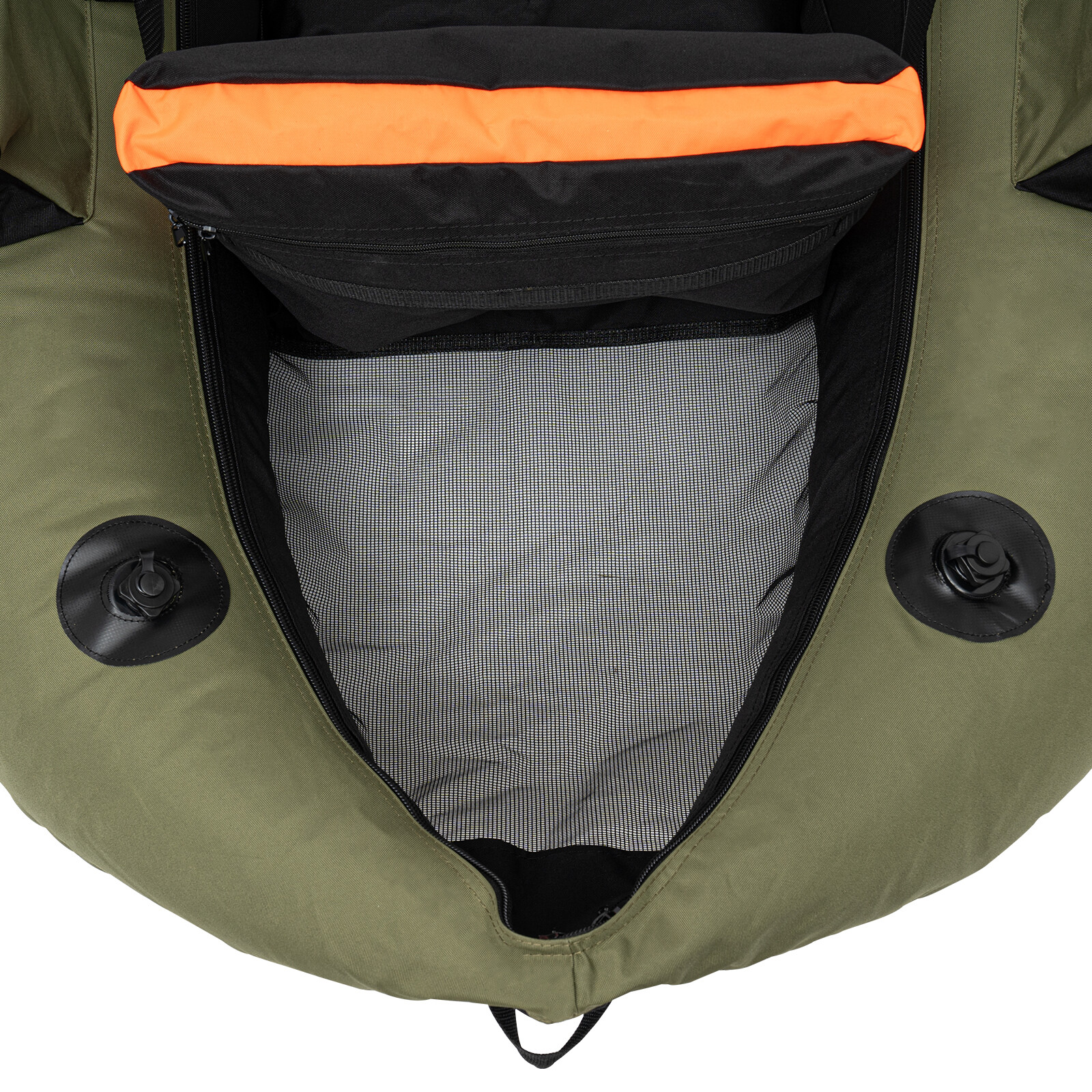 Inflatable Boat-Lightweight, Portable 1 Person Fishing Boat with Hand Air Pump