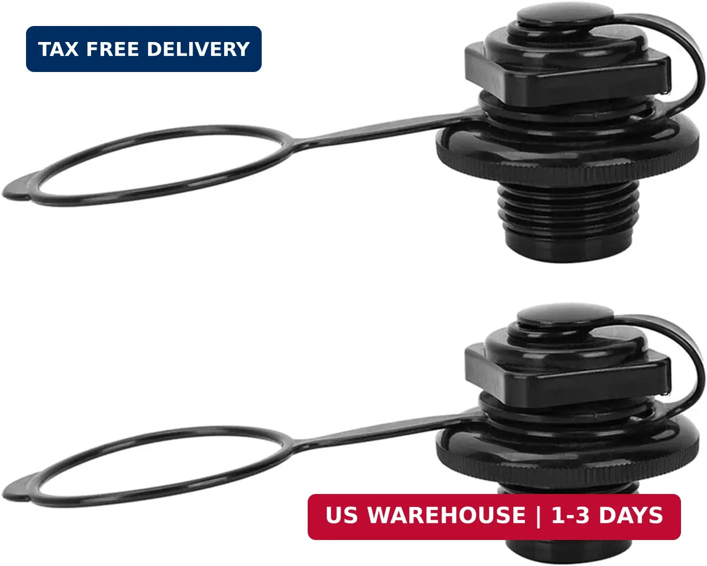 Inflatable Boat Air Valve,2PCS Inflatable Boat Replacement Caps Boat Spiral Air