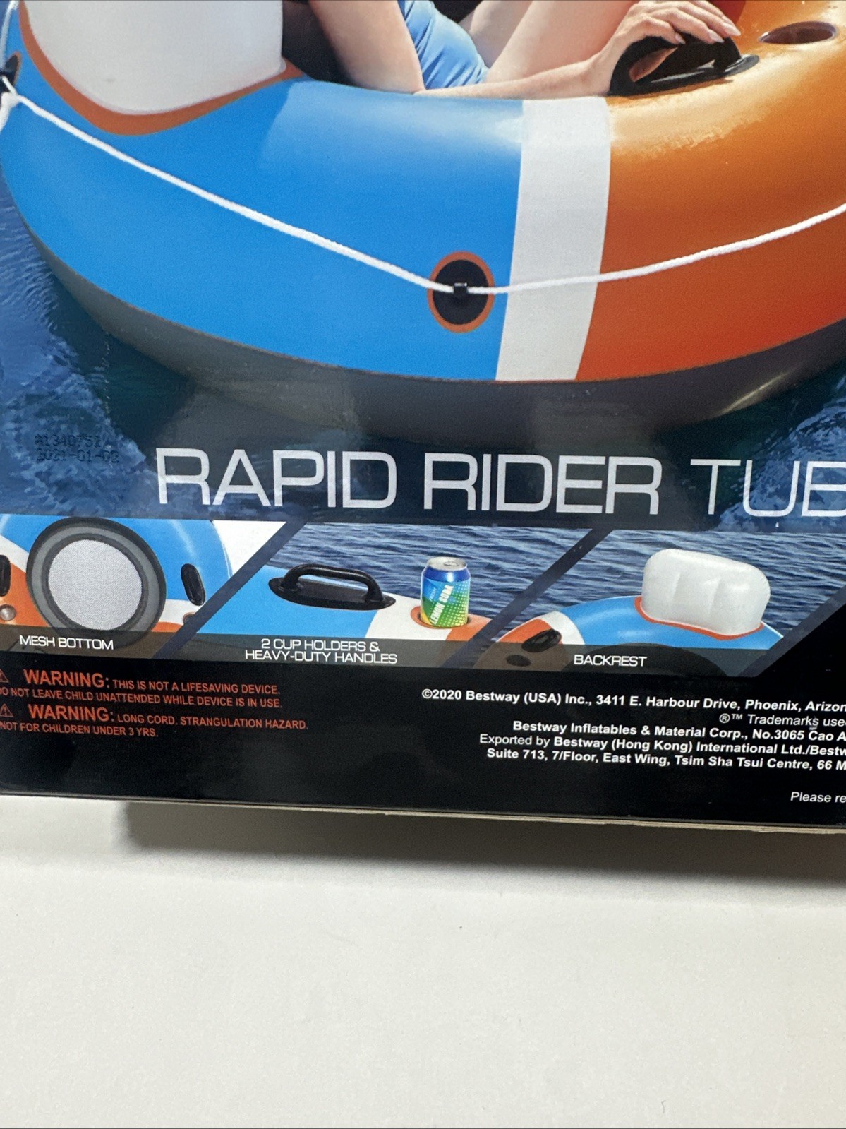 Bestway BUC-EE’s Hydro-Force Rapid Rider Tube Red, White and Blue 53″ BRAND NEW