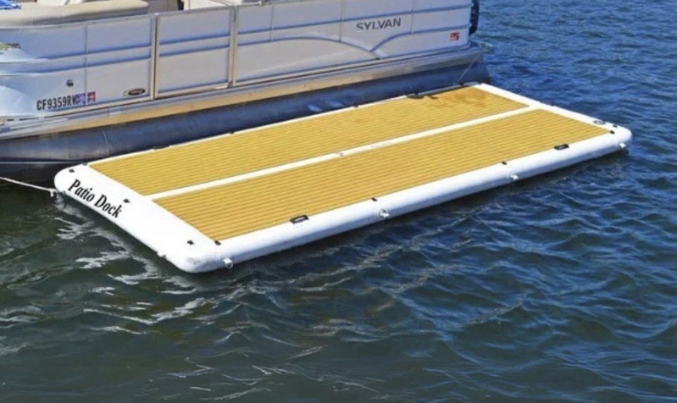 Inflatable Dock Platform 15′ x 6’ Island Hopper Patio Yacht Dock