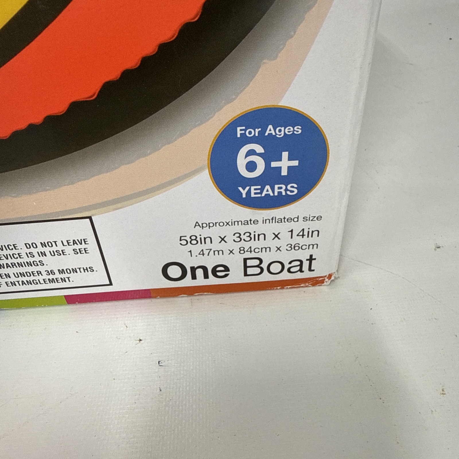 Intex – 58″ x 33″ – Explorer 100 Inflatable Swimming Pool Boat Float – NEW
