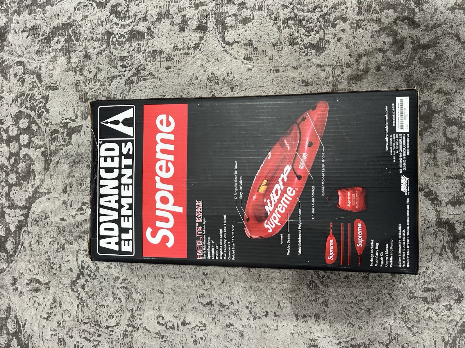 Supreme Advanced Elements Packlite Kayak Red