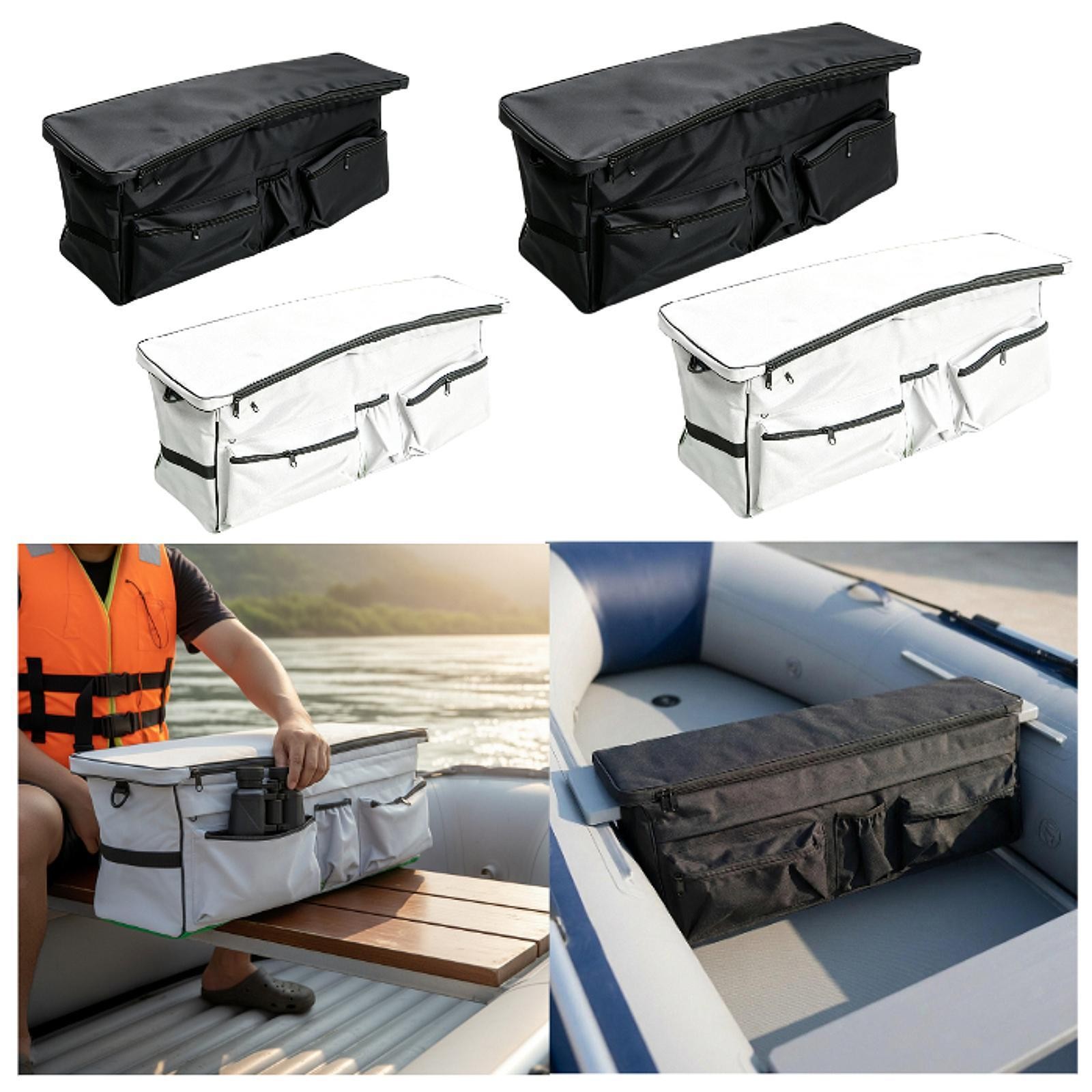 Inflatable Boat Seat Storage Bag Waterproof Lightweight with Zippered Pocket