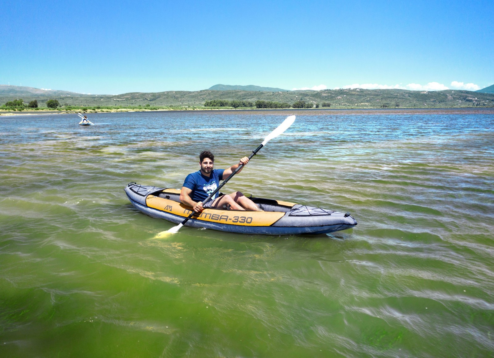 Aqua Marina 10’10» Memba-330 Recreational Inflatable Kayak, 1-person, w/ paddles