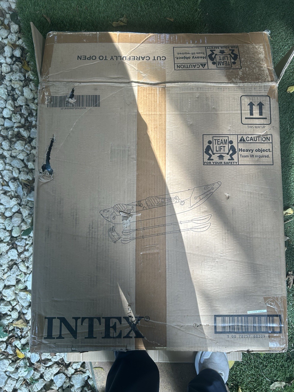 Intex 68309EP Excursion Unisex’s Excursion Pro K2 Inflatable Kayak – Red