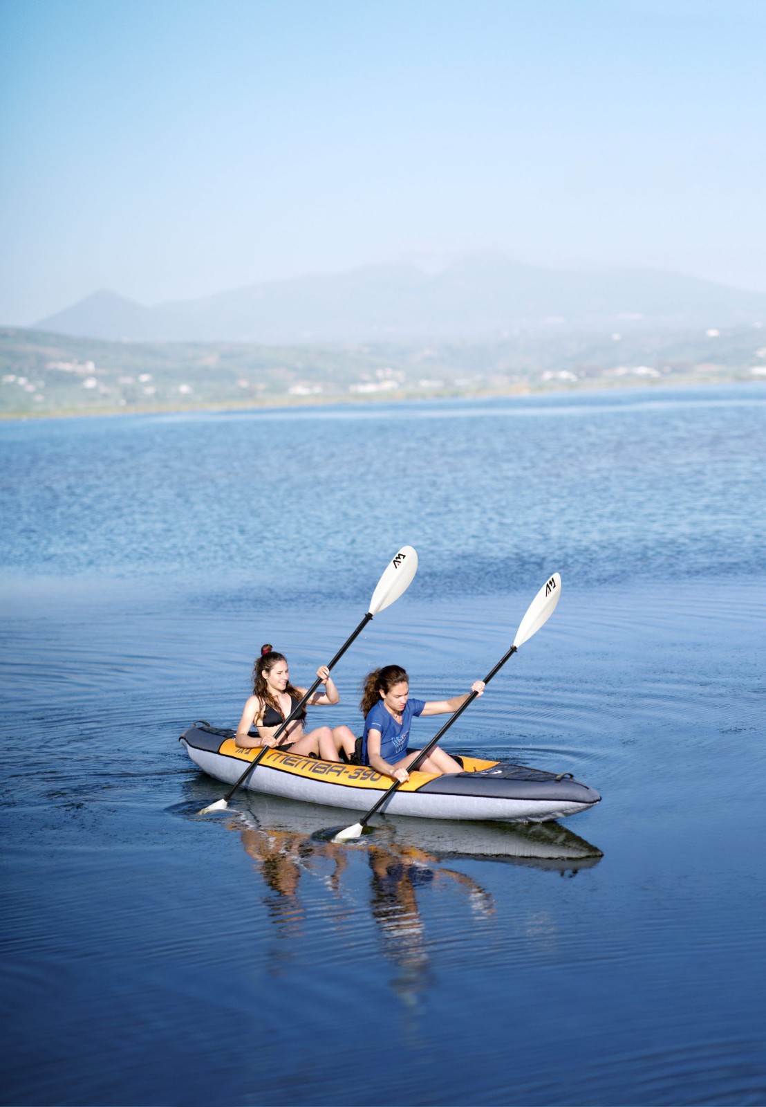 Aqua Marina 12’10» Memba-390 Touring Inflatable Kayak, 2-person, w/ paddles