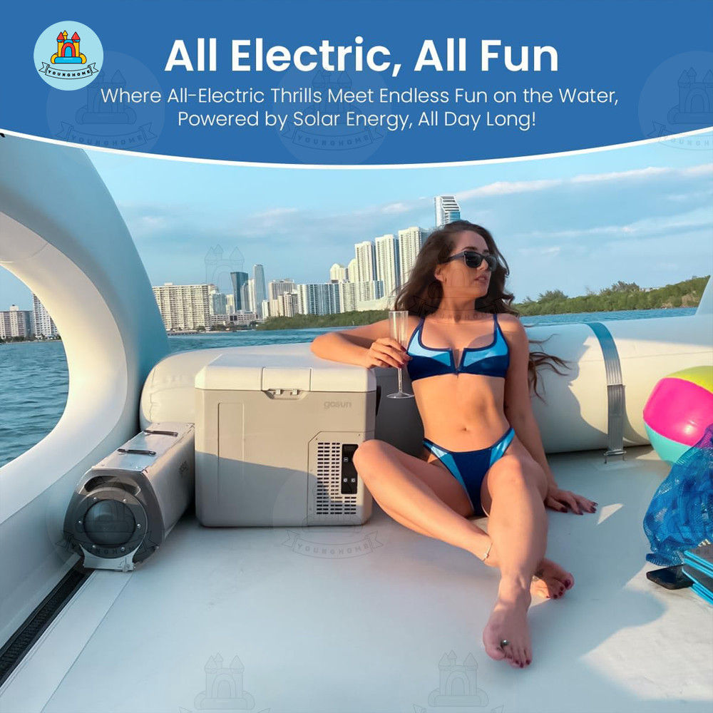 Hot Inflatable Electric Boat Inflatable House Boat for Ocean Lake Water Play