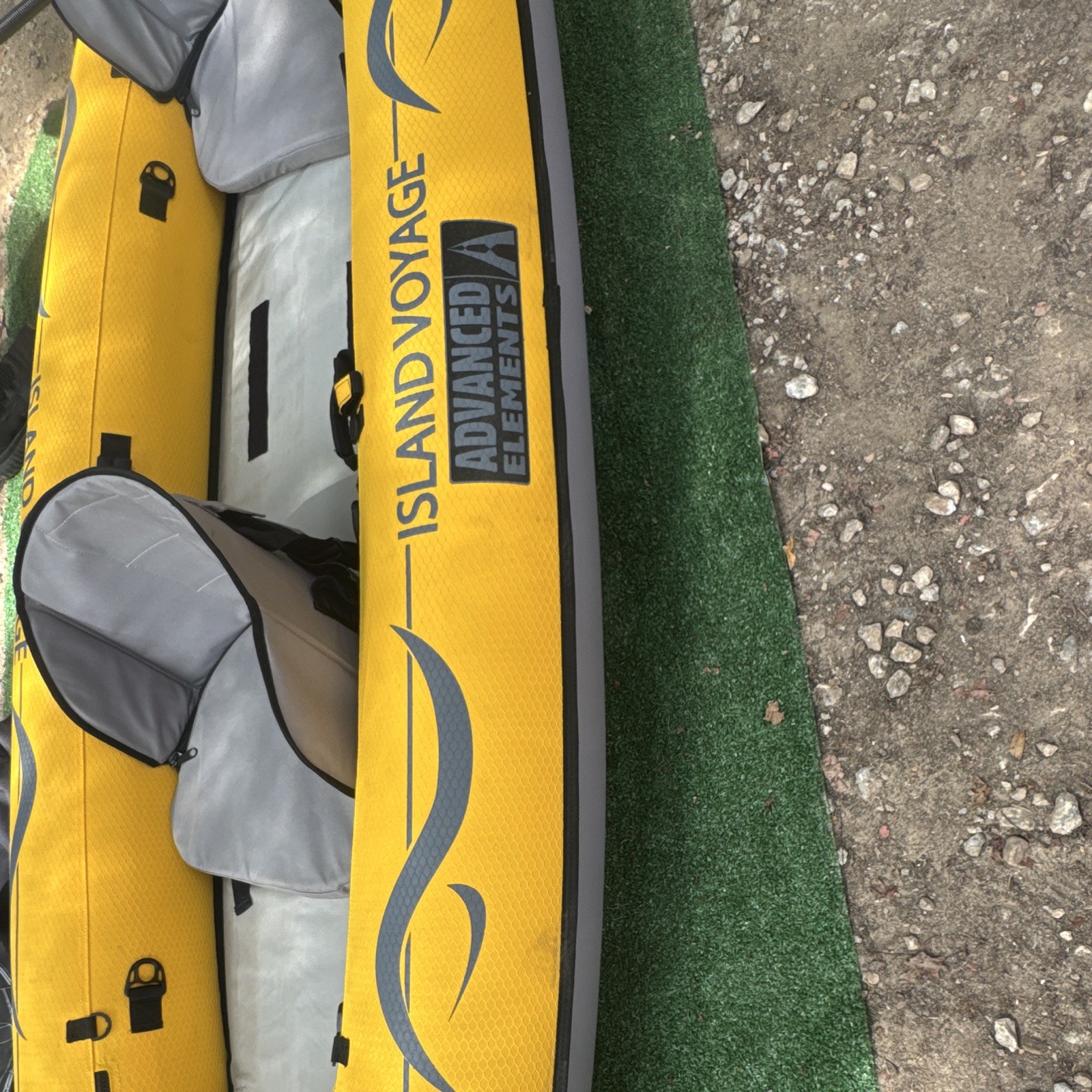 Advanced Elements Island Voyage 2 Inflatable Kayak Yellow/Gray AE3032-Y