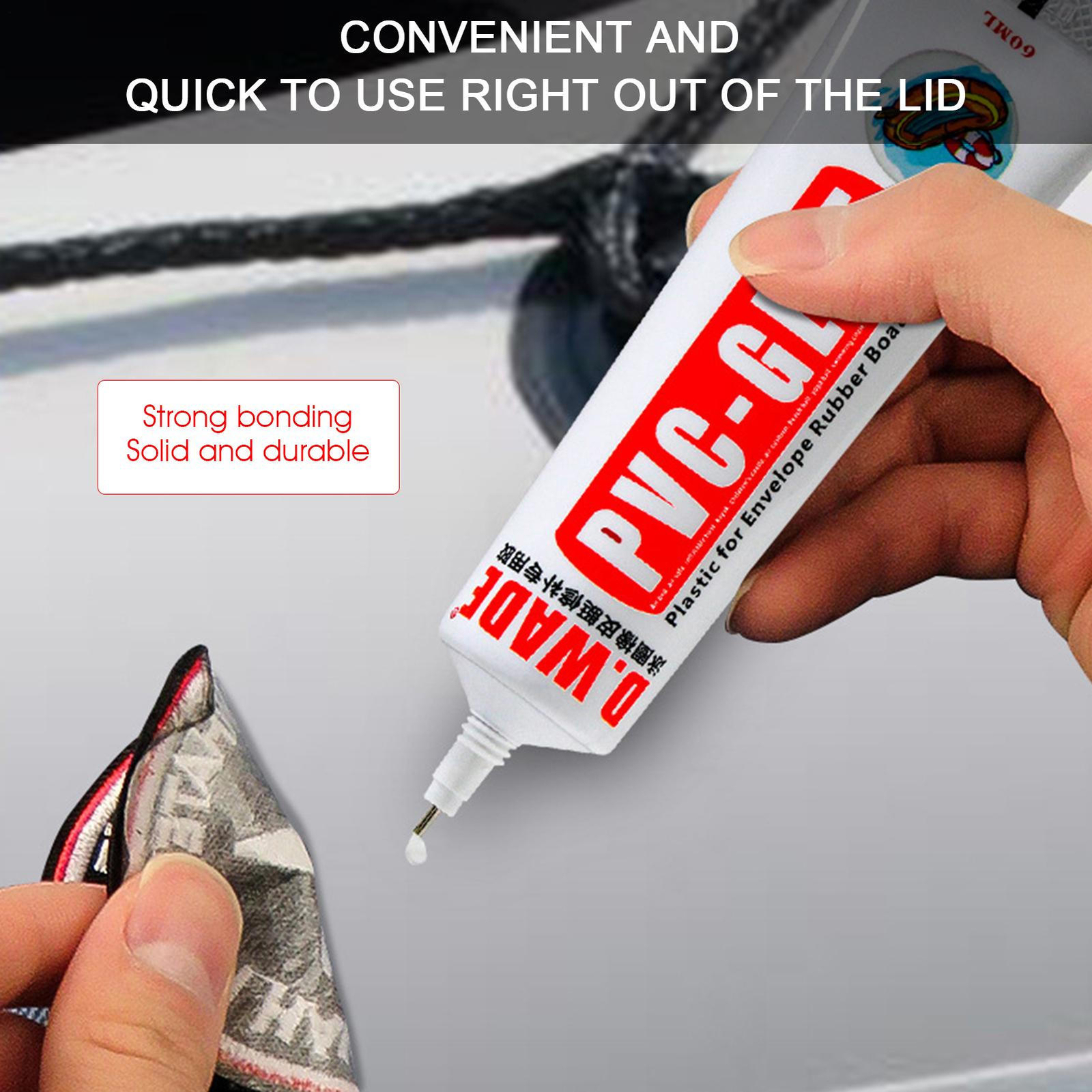 60g PVC Adhesive Inflatable Repair Glue Inflatable Boats Kayak Swim Ring Repair