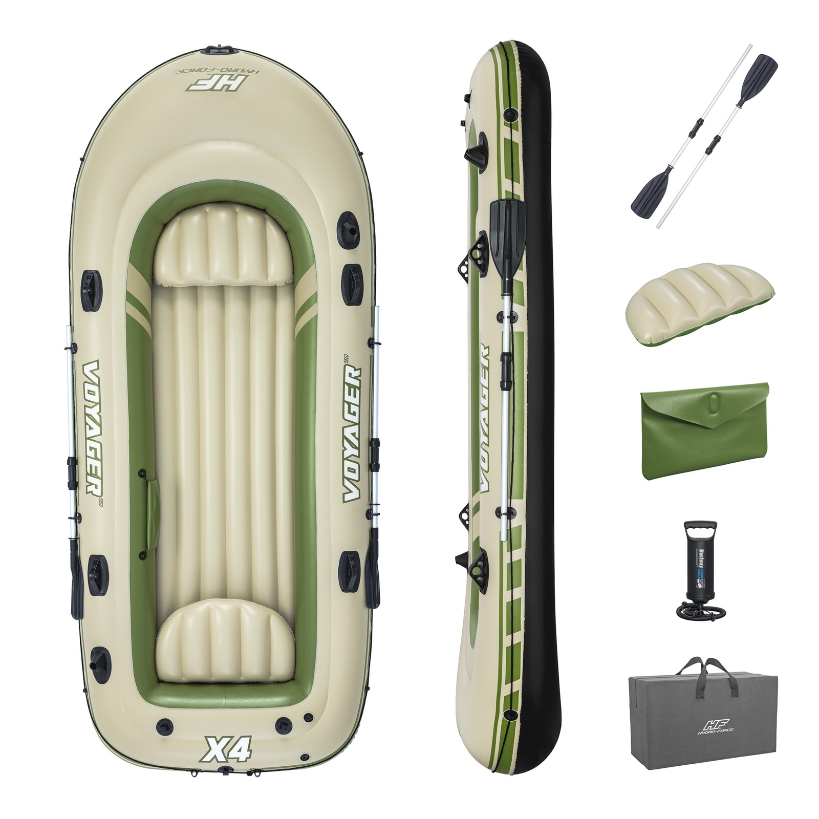 Bestway: Hydro-Force Treck X4 Inflatable Raft Set, PVC, 4pcs, Adults