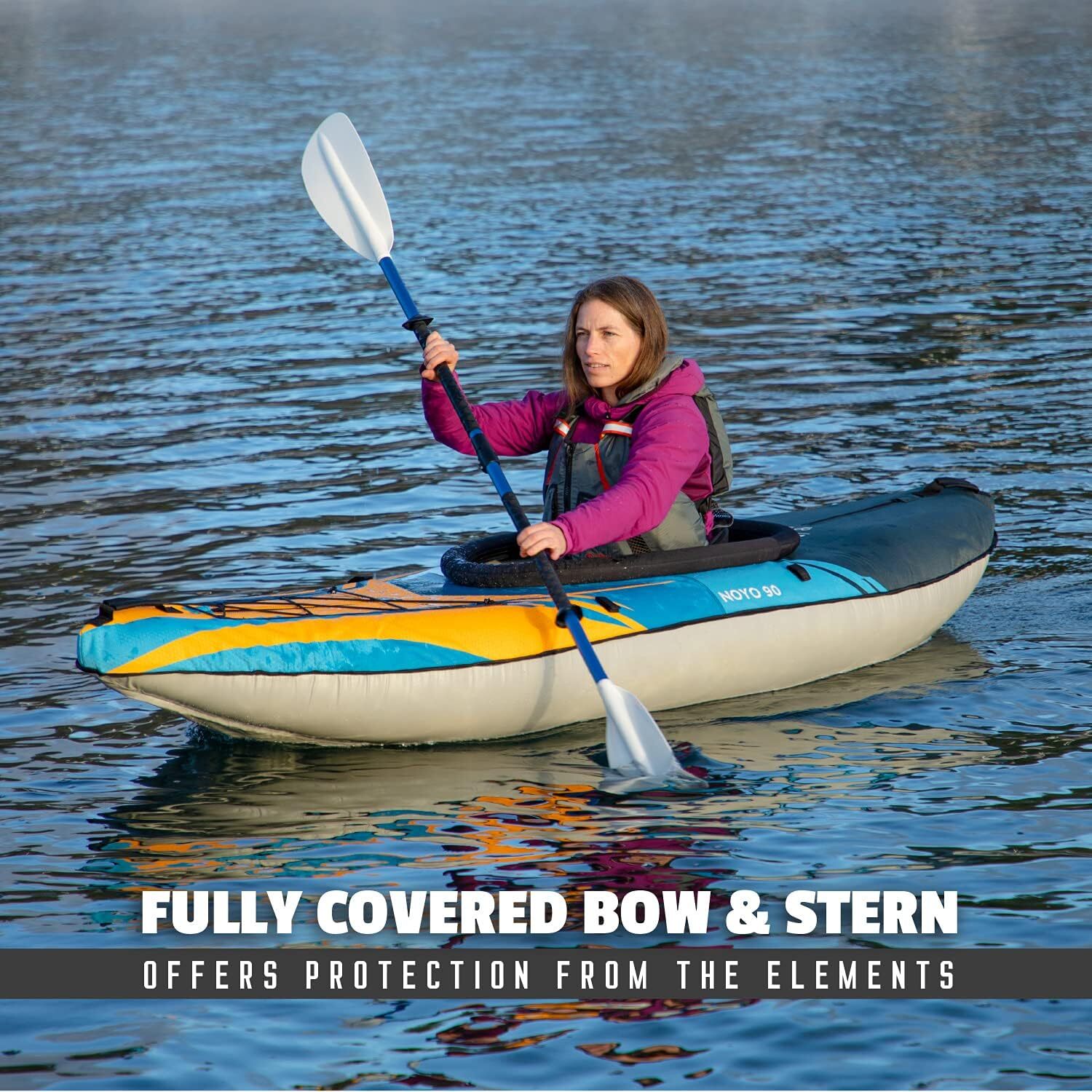 Inflatable Kayak,Portable,Lightweight & Built to Last,Kayak-Seat and Storage Bag