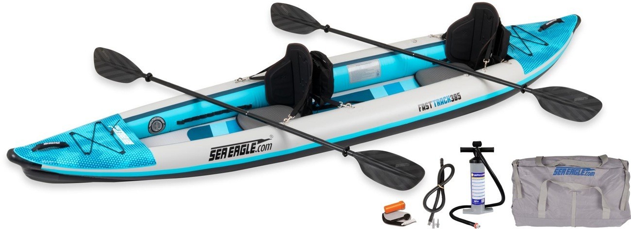 Sea Eagle 385ft V-Bottom Pro FastTrack™ Package Inflatable Kayak Class 3 Rapids