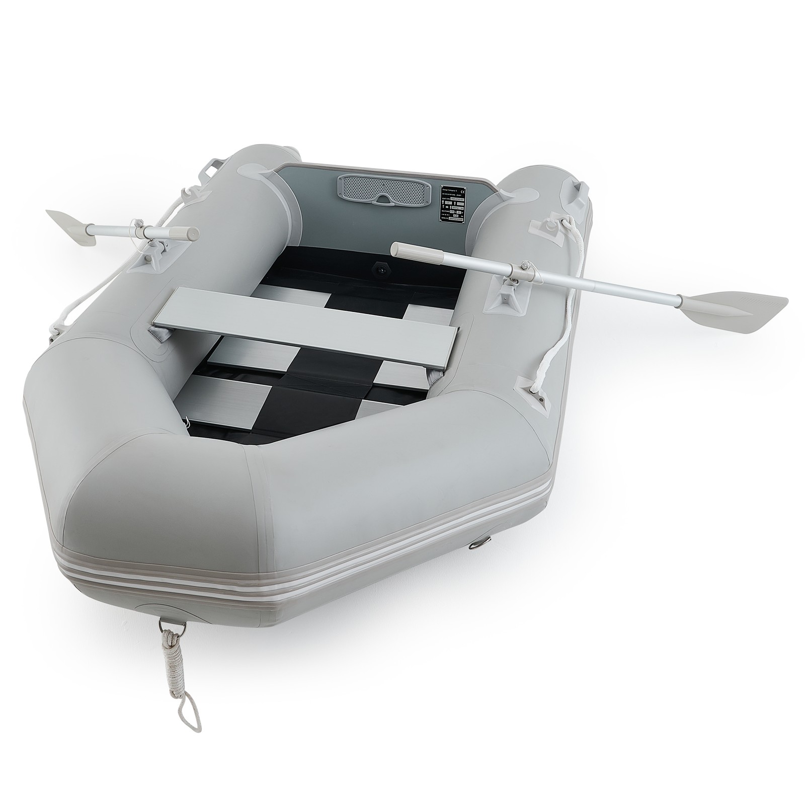 7.5ft Inflatable Boat w Pump Fishing Dinghy Tender Pontoon Rescue 660lb