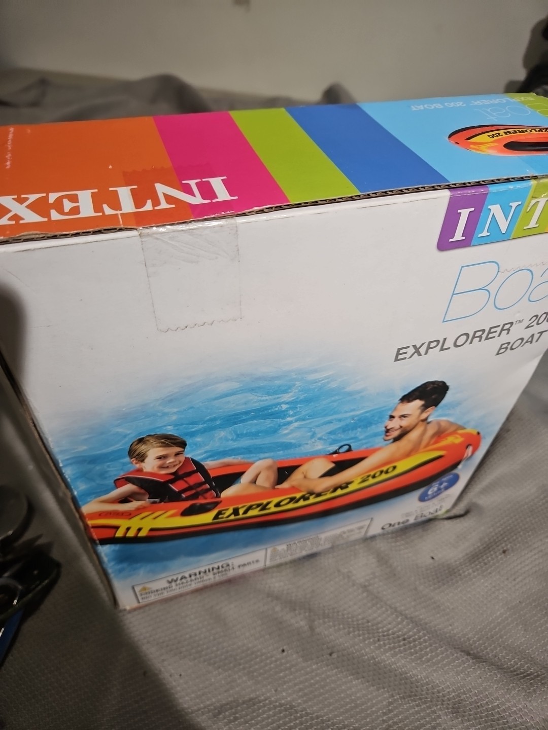 Intex Explorer 300 Compact Inflatable Three Person Raft Boat