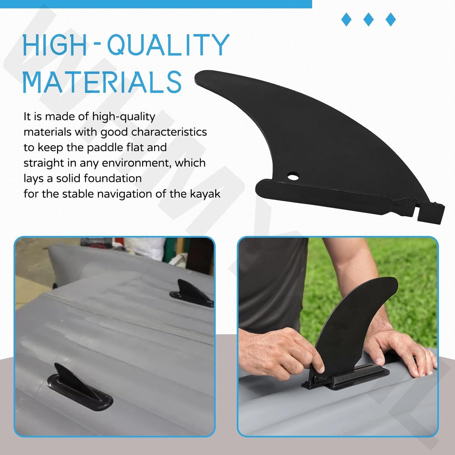 Skeg Fin Rudder for Inflatable Kayak Challenger K1 K2 Explorer K2 Replace 12181