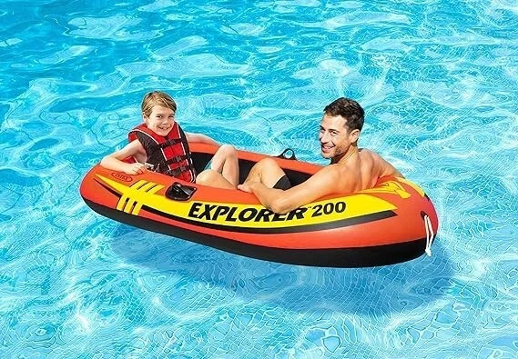 Bote Inflable Con Remos Balsa Bote De Pesca Resistente Durable Bomba De Aire
