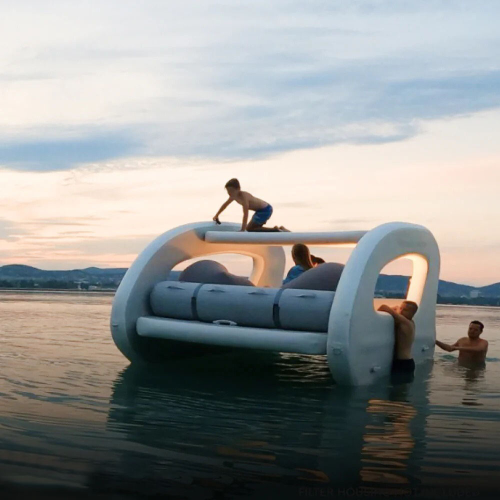Hot Inflatable Electric Boat Inflatable House Boat For Ocean Lake Water play
