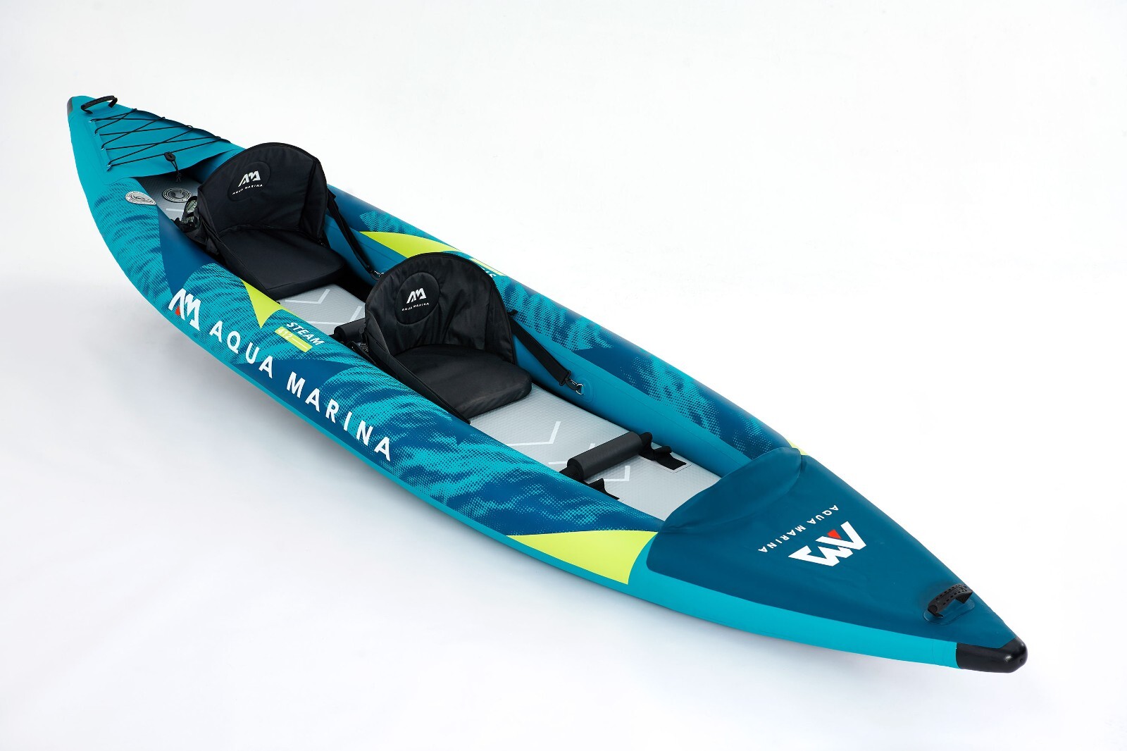AQUA MARINA STEAM 412 INFLATABLE VERSATILE WHITEWATER KAYAK 2 PERSON 13’6″