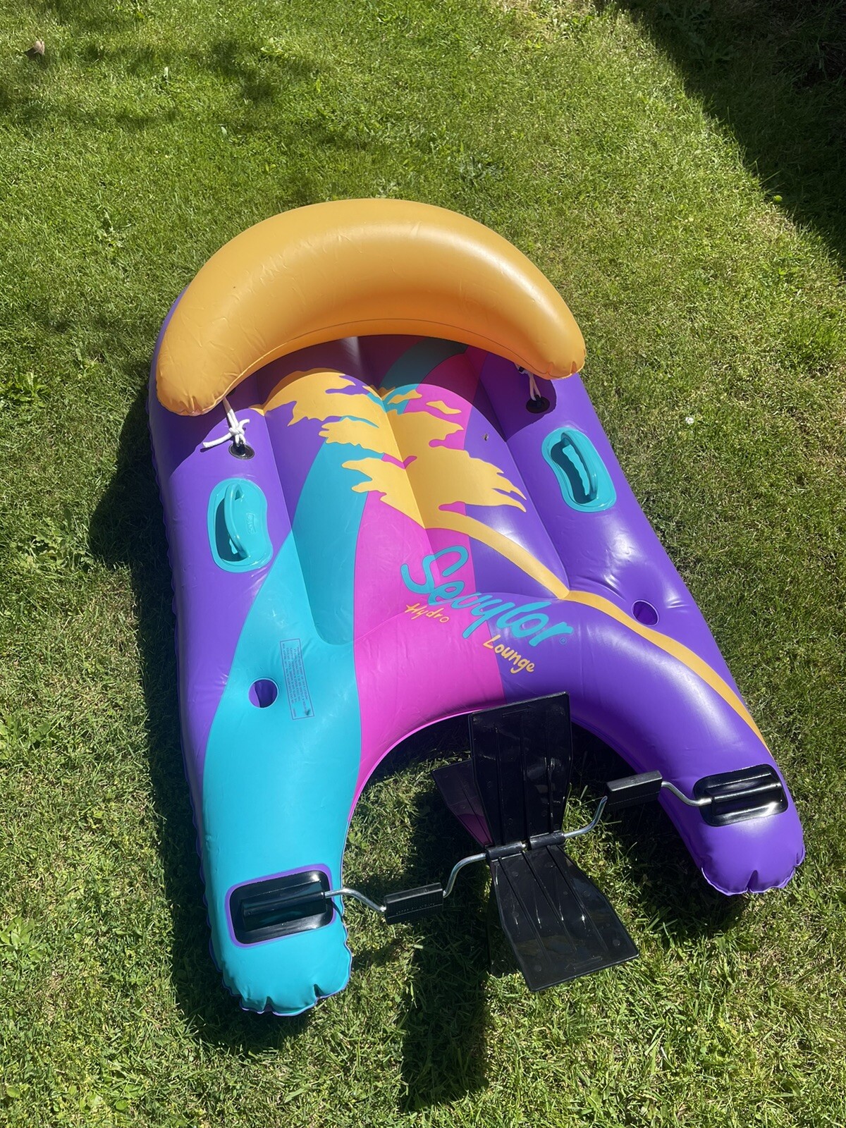 Vintage Sevylor Hydro Lounge (1 Squirt Gun) PD300GSI 57”x32”, Inflatable, ECU!