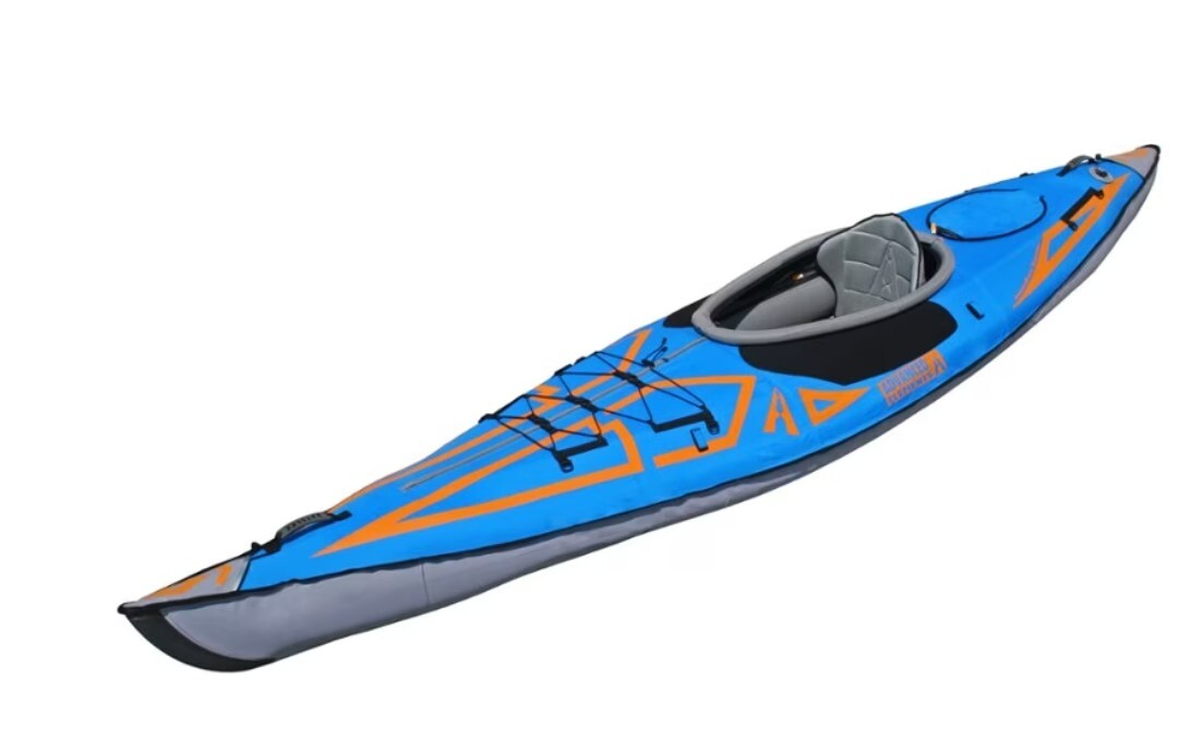 Advanced Elements AE1009-XE AdvancedFrame 13 Ft. Inflatable Kayak – Blue/Orange