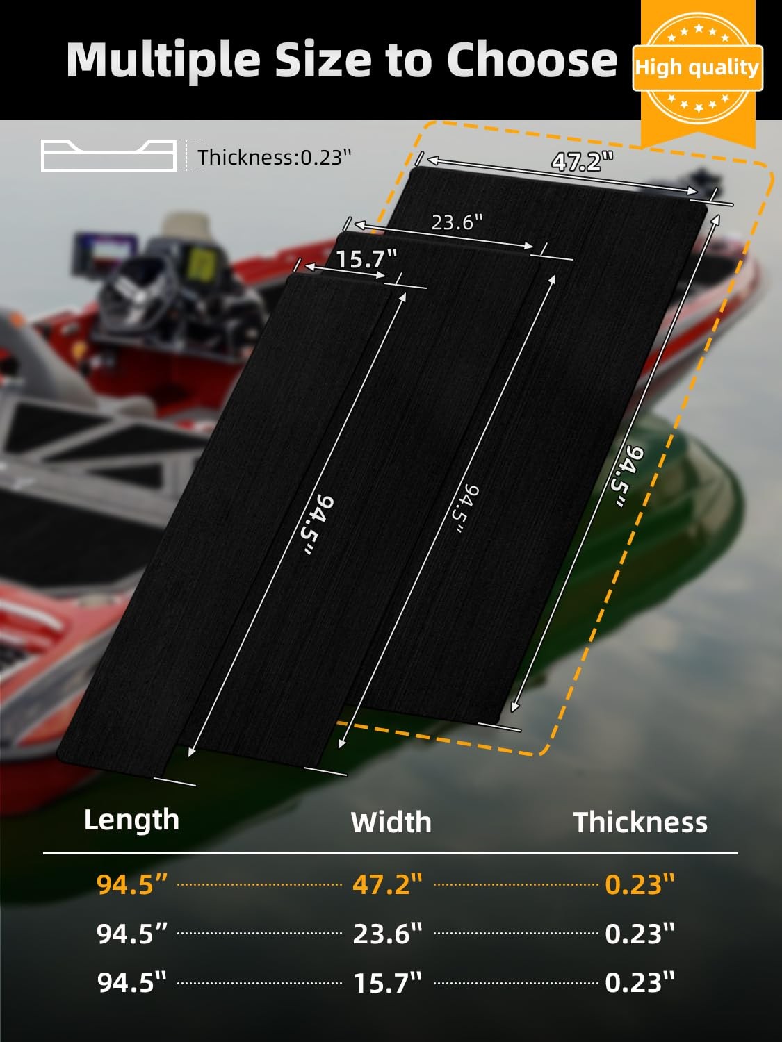 Focean Boat Flooring Eva Foam Boat Decking Marine Flooring Brushed Texture