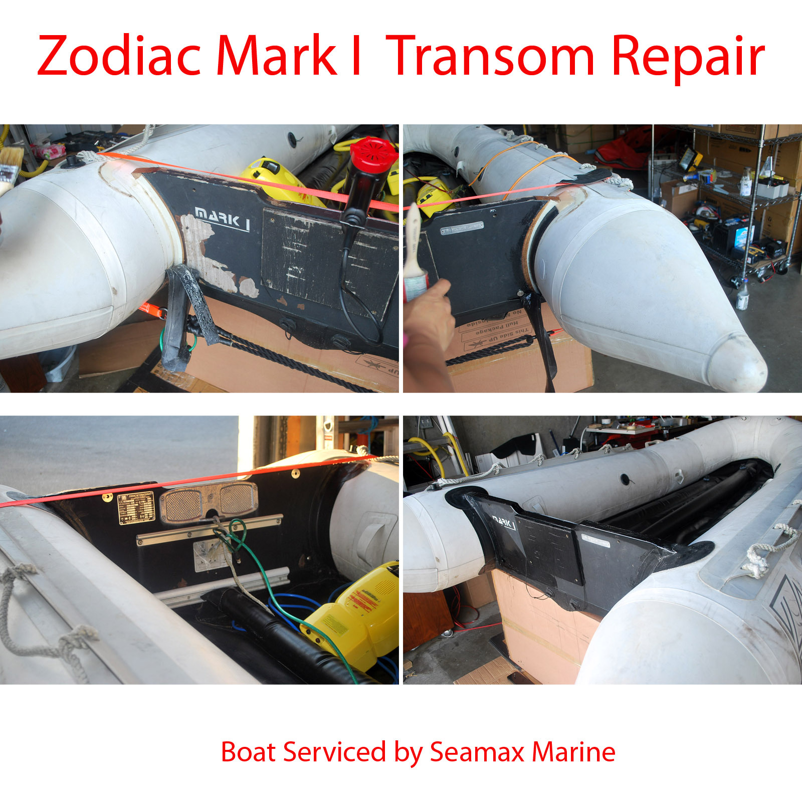 Seamax Professional 2 Part Glue Repair Kit for PVC or Hypalon Inflatable Boats