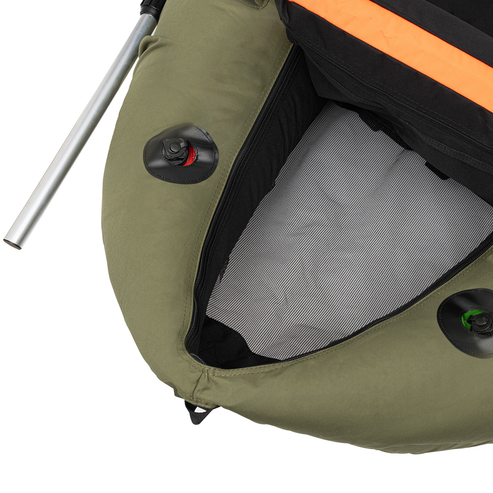 Inflatable Boat-Lightweight, Portable 1 Person Fishing Boat with Hand Air Pump
