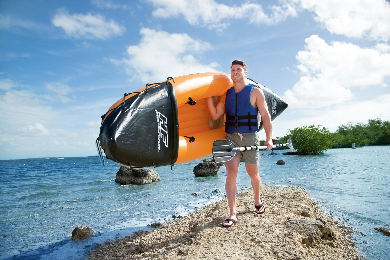 Bestway Hydro-Force Two Person Inflatable Kayak Set With Paddles