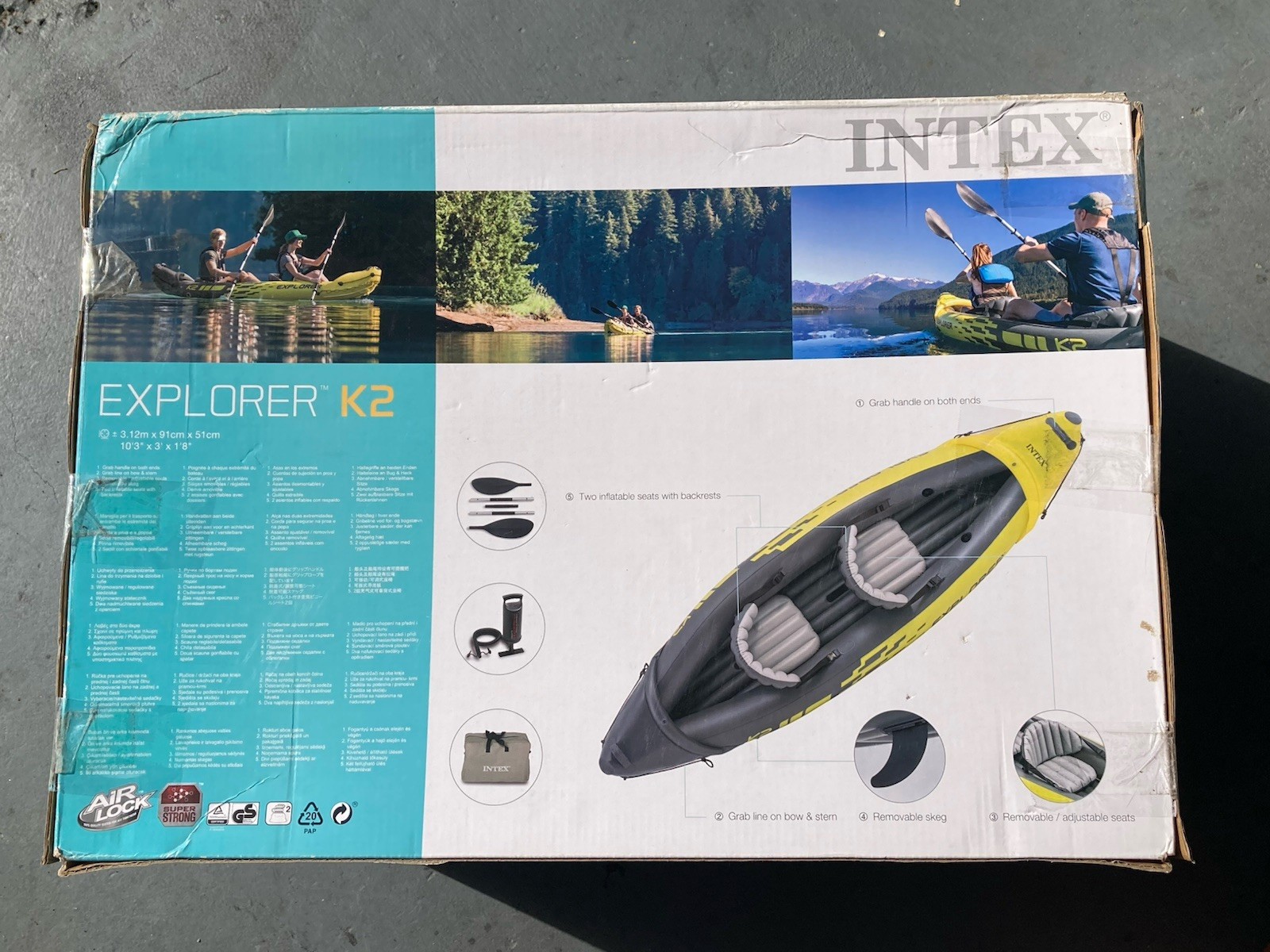 Intex Explorer K2 Inflatable Kayak – 2 Person