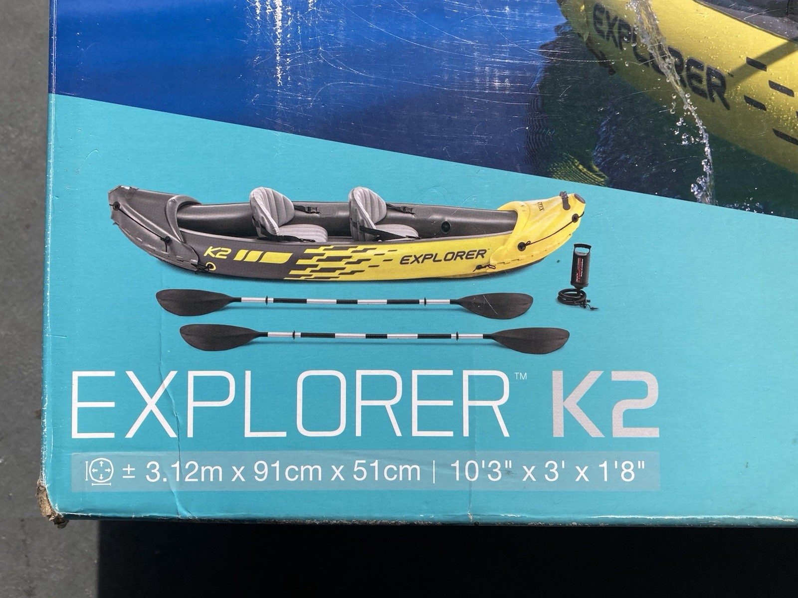 Intex Explorer K2 Inflatable Kayak – 2 Person
