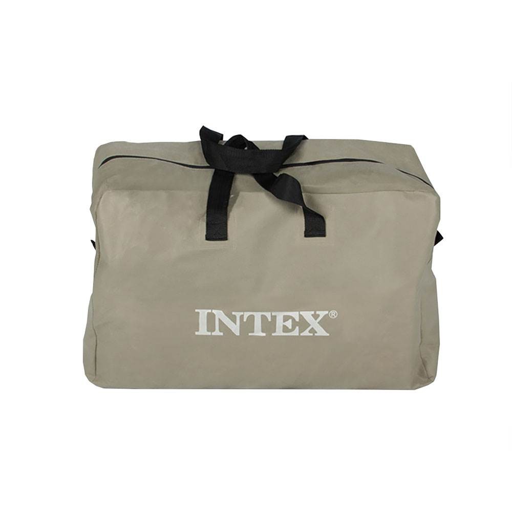 Intex Excursion Inflatable 5 Person Water Fishing River Boat Raft Set with Oars
