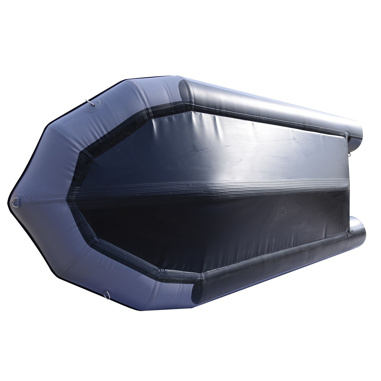 BRIS 14.5ft Inflatable Boat Inflatable Fishing Pontoon Boat ALUMINUM TRANSOM