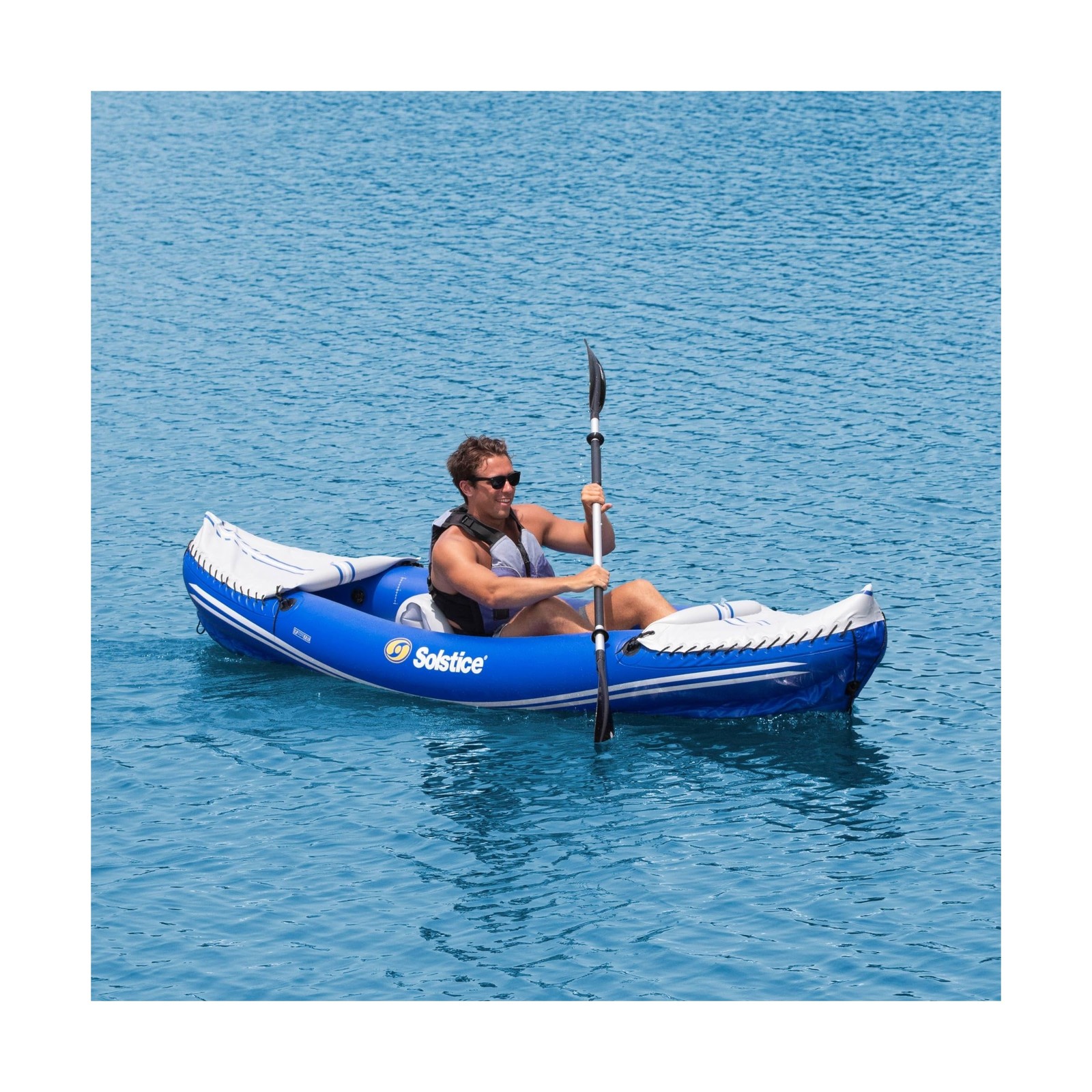 SOLSTICE Rogue 1 to 2 Person Inflatable Fishing Kayak Boat for Adults & Kids …