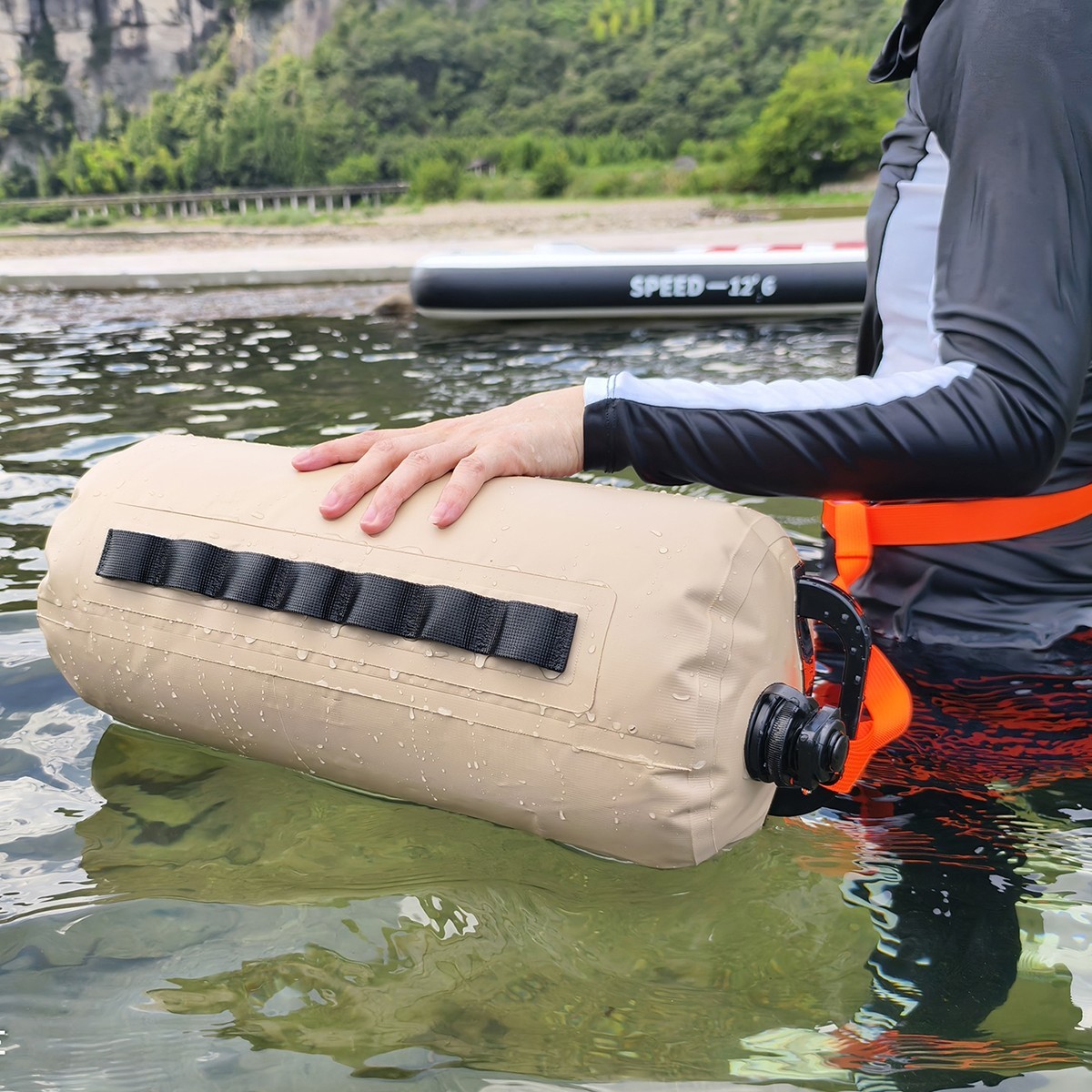 Swimming Buoy for Open Water PVC Durable Float Waterproof Bag Water Storage Sack