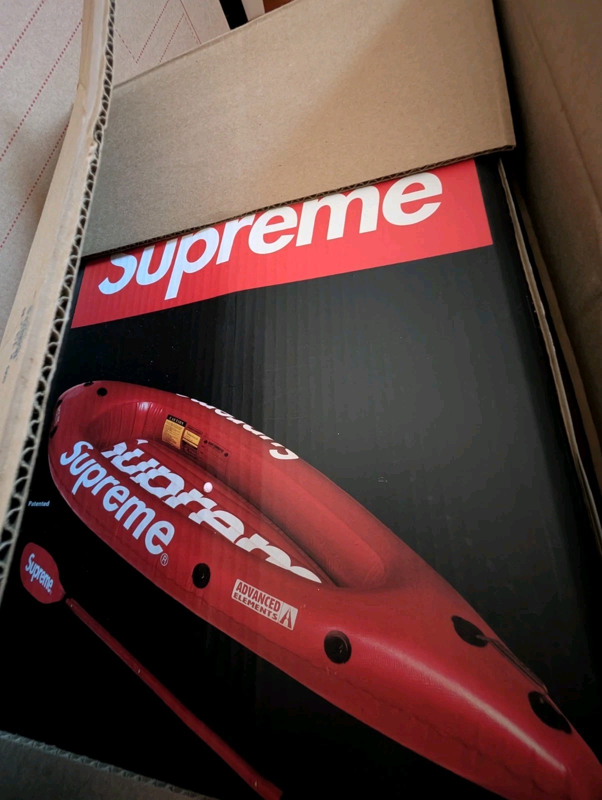 SS18 Supreme Advanced Elements Packlite Kayak Red OS