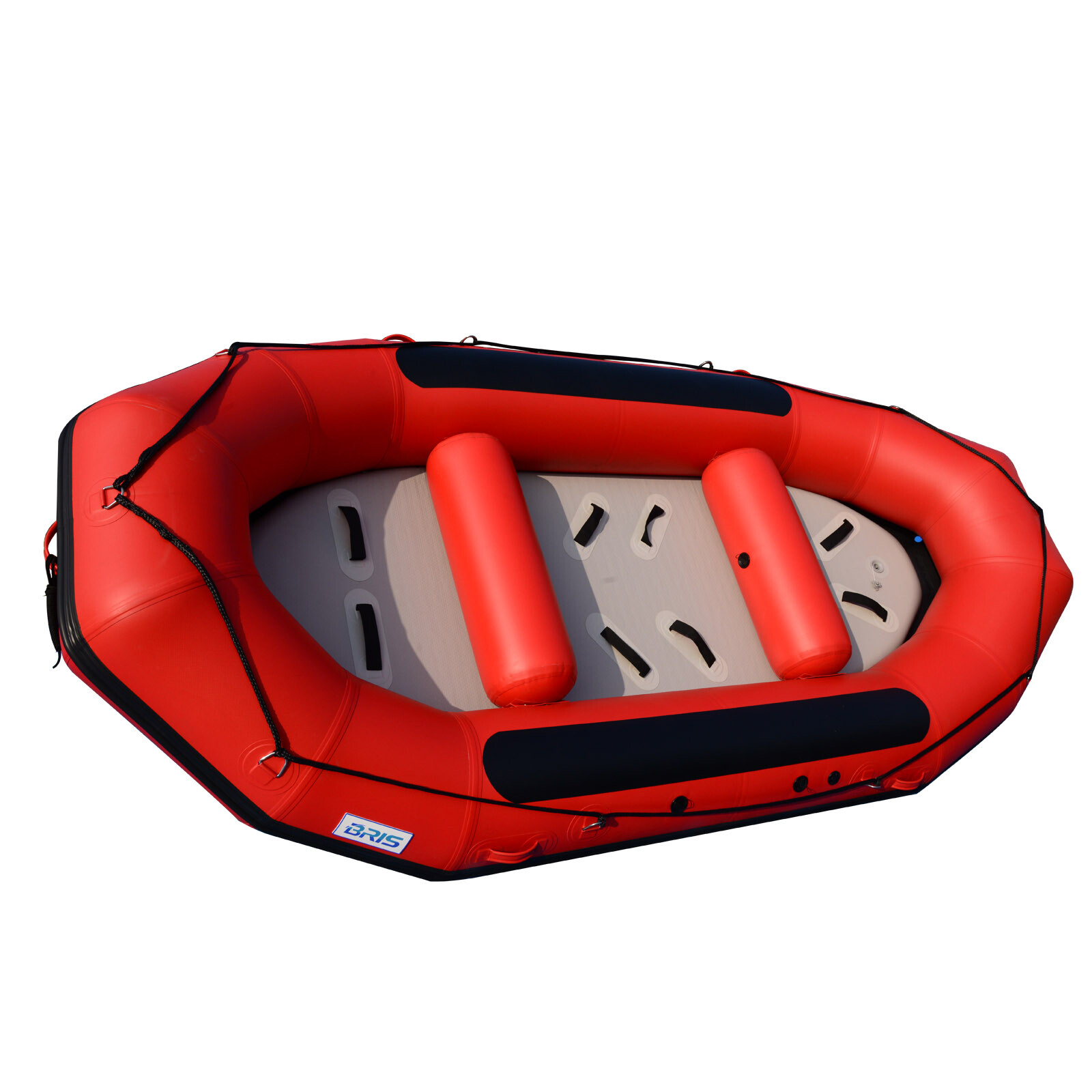 BRIS 13ft Inflatable River Raft 6 Person White Water Rescue Raft FloatingTubes