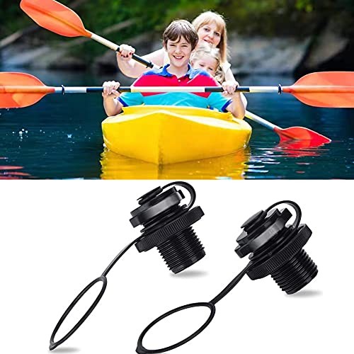 Inflatable Boat Air Valve,2PCS Inflatable Boat Replacement Caps Boat Spiral