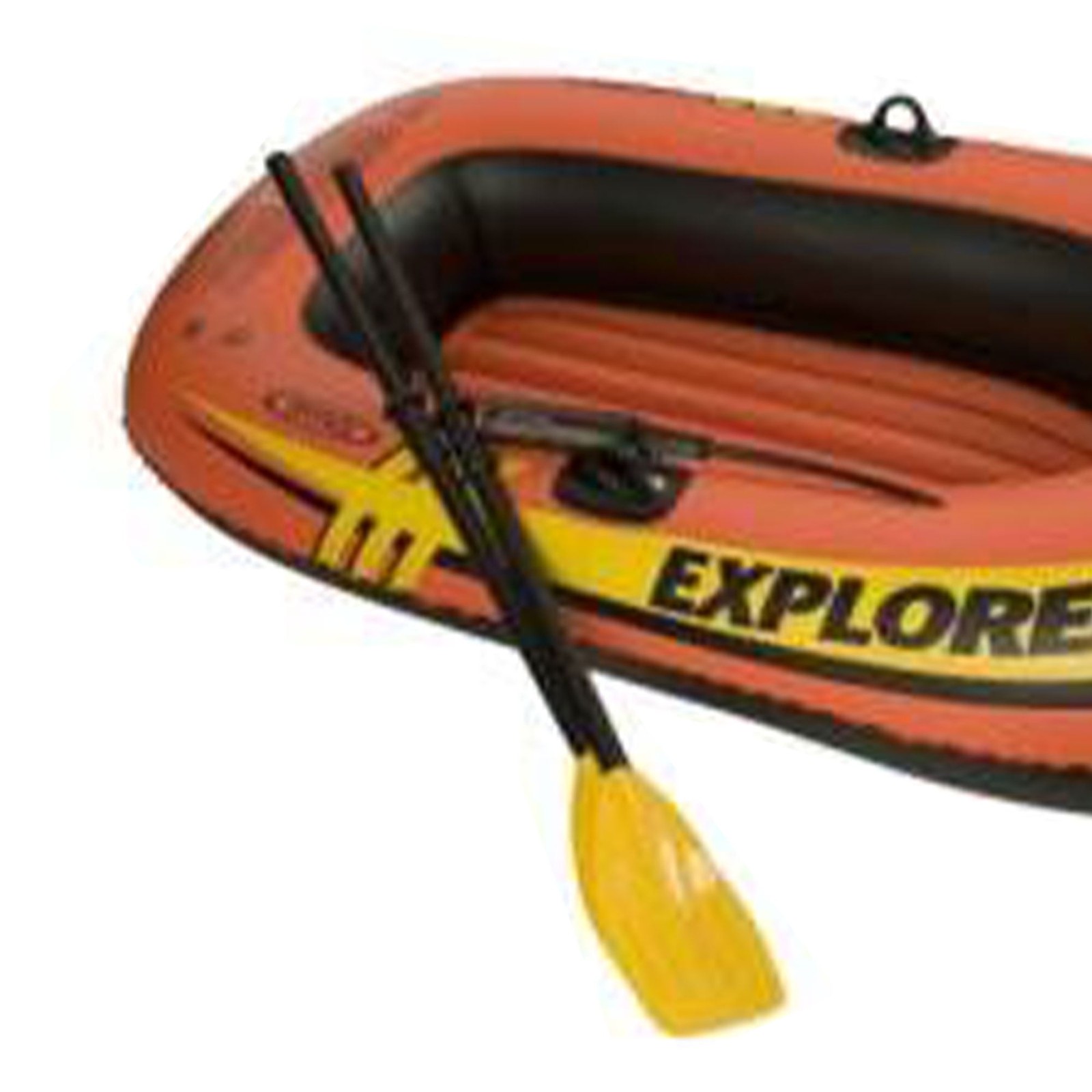 Inflatable 2 Person Raft Boat Set with Oars and Pump Outdoor Water Fun (2 Pack)