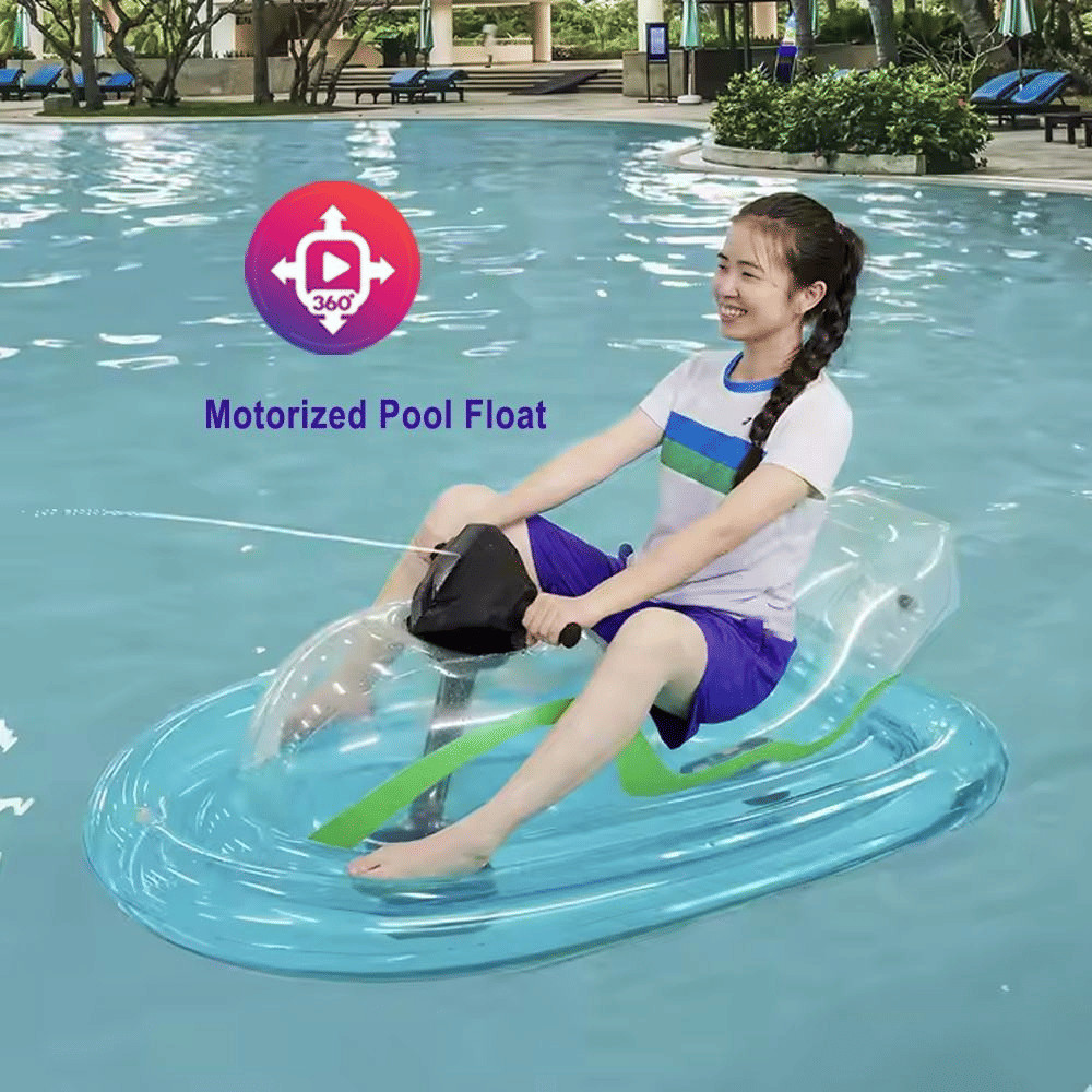 Kids Inflatable Jet Ski Pool or Beach Float Lounge Raft Fun Toy with Motor