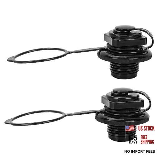 Inflatable Boat Air Valve,2PCS Inflatable Boat Replacement Caps Boat Spiral